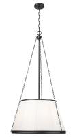 Six Light Pendant by Z-Lite - Madeline Collection, Matte Black Finish - 1954P24-MB