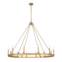 12 Light Chandelier by Z-Lite - Barclay Collection, Rubbed Brass Finish - 482R-12RB