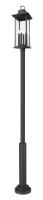 Six Light Outdoor Post Mounted Fixture by Z-Lite - Tiberius Collection, Black Finish - 5017PHXLR-5010P-BK