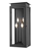 Four Light Outdoor Wall Light by Z-Lite - Nova Collection, Black Finish - 5018B-BK