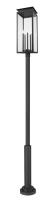 Five Light Outdoor Post Mounted Fixture by Z-Lite - Nova Collection, Black Finish - 5018PHXLR-5010P-BK