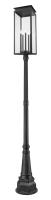 Five Light Outdoor Post Mounted Fixture by Z-Lite - Nova Collection, Black Finish - 5018PHXLR-564P-BK