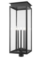 Five Light Outdoor Post Mount Fixture by Z-Lite - Nova Collection, Black Finish - 5018PHXLR-BK