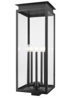 Five Light Outdoor Post Mount Fixture by Z-Lite - Nova Collection, Black Finish - 5018PHXLS-BK