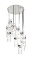 11 Light Chandelier by Z-Lite - Fontaine Collection, Brushed Nickel Finish - 7002P5-11R-BN