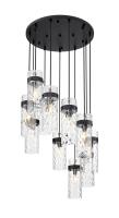 11 Light Chandelier by Z-Lite - Fontaine Collection, Matte Black Finish - 7002P5-11R-MB