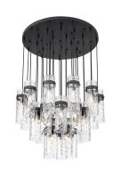 27 Light Chandelier by Z-Lite - Fontaine Collection, Matte Black Finish - 7002P5-27R-MB