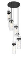 Seven Light Chandelier by Z-Lite - Fontaine Collection, Matte Black Finish - 7002P5-7R-MB