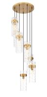 Seven Light Chandelier by Z-Lite - Fontaine Collection, Rubbed Brass Finish - 7002P5-7R-RB
