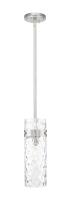 One Light Pendant by Z-Lite - Fontaine Collection, Brushed Nickel Finish - 7002P5-ROD-BN