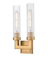 Two Light Wall Sconce by Z-Lite - Beau Collection, Rubbed Brass Finish - 740-2S-RB