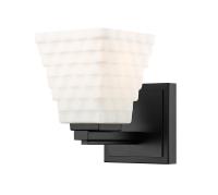 One Light Wall Sconce by Z-Lite - Annalise Collection, Matte Black Finish - 7514-1S-MB