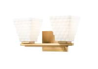 Two Light Vanity by Z-Lite - Annalise Collection, Modern Gold Finish - 7514-2V-MGLD