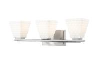 Three Light Vanity by Z-Lite - Annalise Collection, Brushed Nickel Finish - 7514-3V-BN