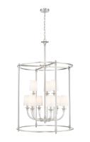 Nine Light Chandelier by Z-Lite - Katerina Collection, Brushed Nickel Finish - 1950-9C-BN