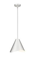 One Light Pendant by Z-Lite - Aria Collection, Brushed Nickel Finish - 1952P12-BN