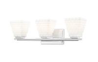 Three Light Vanity by Z-Lite - Annalise Collection, Chrome Finish - 7514-3V-CH