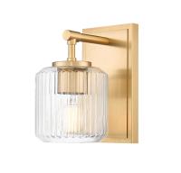 One Light Wall Sconce by Z-Lite - Landon Collection, Modern Gold Finish - 7515-1S-MGLD