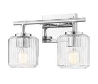 Two Light Vanity by Z-Lite - Landon Collection, Chrome Finish - 7515-2V-CH