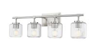 Four Light Vanity by Z-Lite - Landon Collection, Brushed Nickel Finish - 7515-4V-BN