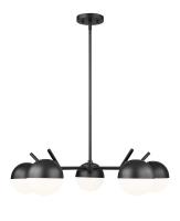 Five Light Chandelier by Z-Lite - Realm Sphere Collection, Matte Black Finish - 7517-5MB