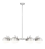 Eight Light Chandelier by Z-Lite - Realm Sphere Collection, Brushed Nickel Finish - 7517-8BN