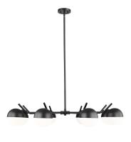 Eight Light Chandelier by Z-Lite - Realm Sphere Collection, Matte Black Finish - 7517-8MB