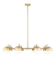 Eight Light Chandelier by Z-Lite - Realm Sphere Collection, Modern Gold Finish - 7517-8MGLD