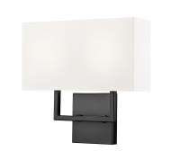 Two Light Wall Sconce by Z-Lite - Saxon Collection, Matte Black Finish - 815-2S-MB