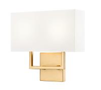 Two Light Wall Sconce by Z-Lite - Saxon Collection, Olde Brass Finish - 815-2S-OBR