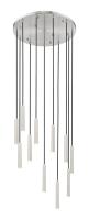 LED Chandelier by Z-Lite - Forest Collection, Brushed Nickel Finish - 919MP12-11R-BN-LED