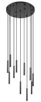 LED Chandelier by Z-Lite - Forest Collection, Matte Black Finish - 919MP12-11R-MB-LED