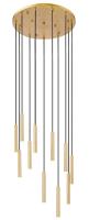 LED Chandelier by Z-Lite - Forest Collection, Modern Gold Finish - 919MP12-11R-MGLD-LED