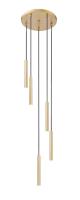 LED Chandelier by Z-Lite - Forest Collection, Modern Gold Finish - 919MP12-5R-MGLD-LED