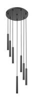 LED Chandelier by Z-Lite - Forest Collection, Matte Black Finish - 919MP12-7R-MB-LED