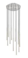 LED Chandelier by Z-Lite - Forest Collection, Brushed Nickel Finish - 919MP24-11R-BN-LED