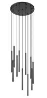 LED Chandelier by Z-Lite - Forest Collection, Matte Black Finish - 919MP24-11R-MB-LED