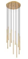 LED Chandelier by Z-Lite - Forest Collection, Modern Gold Finish - 919MP24-11R-MGLD-LED