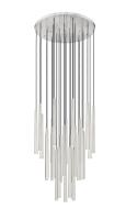LED Chandelier by Z-Lite - Forest Collection, Brushed Nickel Finish - 919MP24-27R-BN-LED