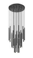 LED Chandelier by Z-Lite - Forest Collection, Matte Black Finish - 919MP24-27R-MB-LED