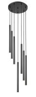 LED Chandelier by Z-Lite - Forest Collection, Matte Black Finish - 919MP24-7R-MB-LED