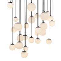 LED Pendant by Modern Forms - Pisces Collection, Black Finish - PD-34425S-BK