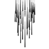LED Pendant by Modern Forms - Cascade Collection, Black Finish - PD-41741S-BK