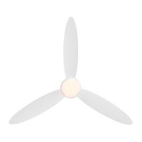 58"Ceiling Fan by Minka Aire - Hourglass Collection, Flat White Finish - F468L-WHF