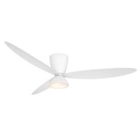 58"Ceiling Fan by Minka Aire - Hourglass Collection, Flat White Finish - F468L-WHF