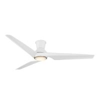 60"Ceiling Fan by Minka Aire - Switch Collection, Flat White Finish - F636L-WHF