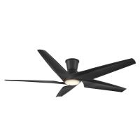 60"Ceiling Fan by Minka Aire - Switch Collection, Coal Black Finish - F638L-CL