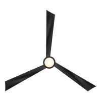 56"Ceiling Fan by Minka Aire - Pike Collection, Coal Black Finish - F774L-CL