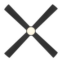 54"Ceiling Fan by Minka Aire - Falco Collection, Coal Black Finish - F797L-CL
