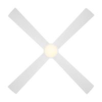 54"Ceiling Fan by Minka Aire - Falco Collection, Flat White Finish - F797L-WHF